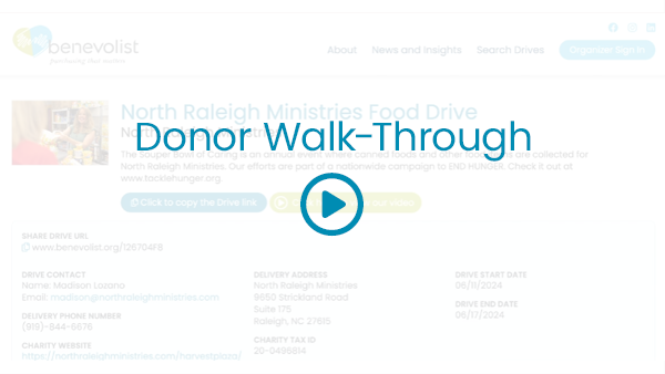 Donor Walk Through